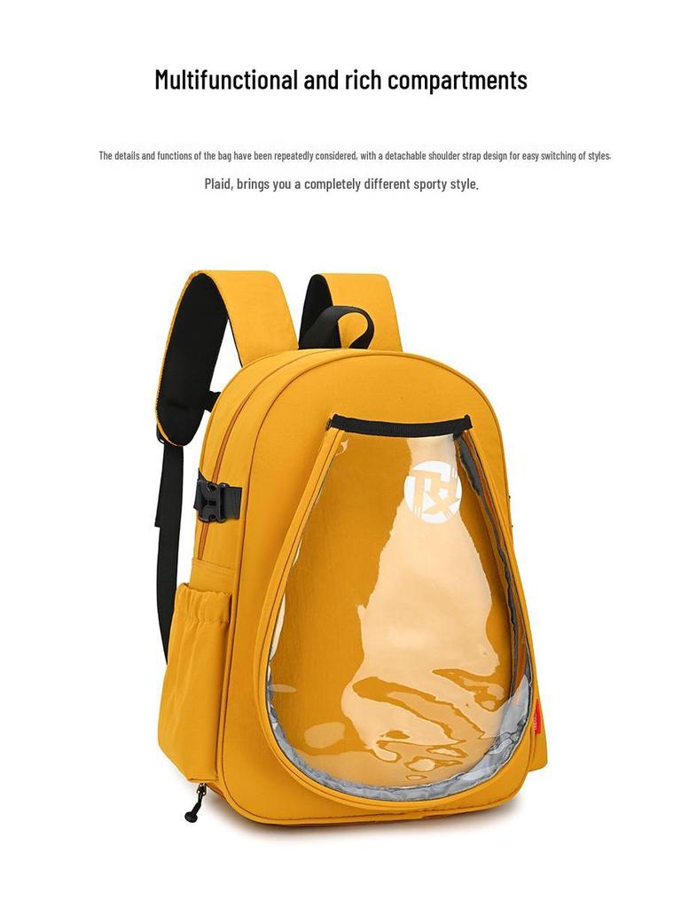 Unisex Sports Backpack: Tennis & Badminton Bag with Dry/Wet Separation, Large Capacity, and Independent Shoe Compartment.