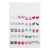 30-Pair Non-Repeating Korean & Western Style High-Quality Earrings Set for Women