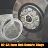 X AUTOHAUX Set of 4 OD 82mm to ID 64.1mm Aluminum Alloy Car Hub Centric Ring Wheel Boss Center Spacer