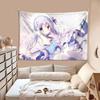 Cute Girl Tapestry Wall Hanging Home Decor for Bedroom Living Room Dorm Three Cute Character Aesthetic Trendy Wall Art