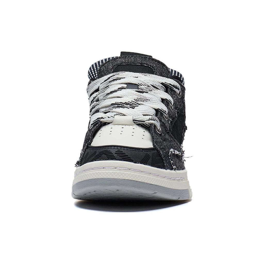 Li Ning Wave Golden Wear Resistant And Lightweight Low Top Skateboard Shoes Women's Black AECS074-9