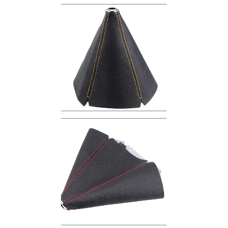 16mm universal PU leather car shift collar carbon fiber automatic car manual shift lever knob shift boot cover leggings
