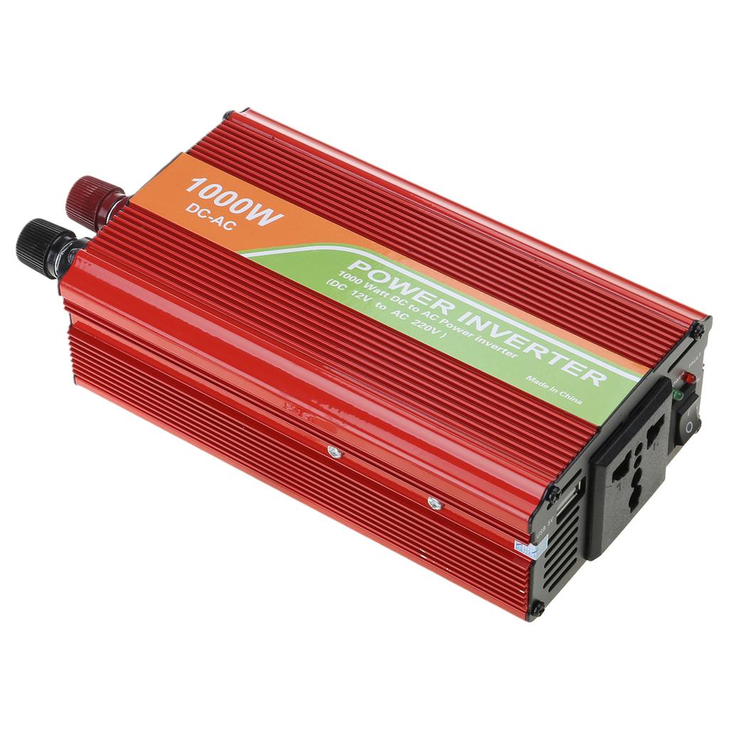1000W Vehicle Inverter With Overload Protections, Suitable For Car Caravans Professional Outdoor Photography