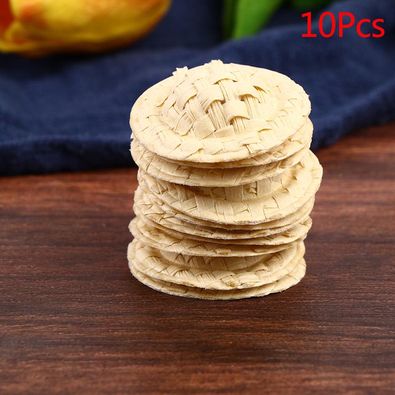 Beige White Mini Paper Hat Diy Doll Accessories Decorative Craft Small Hat