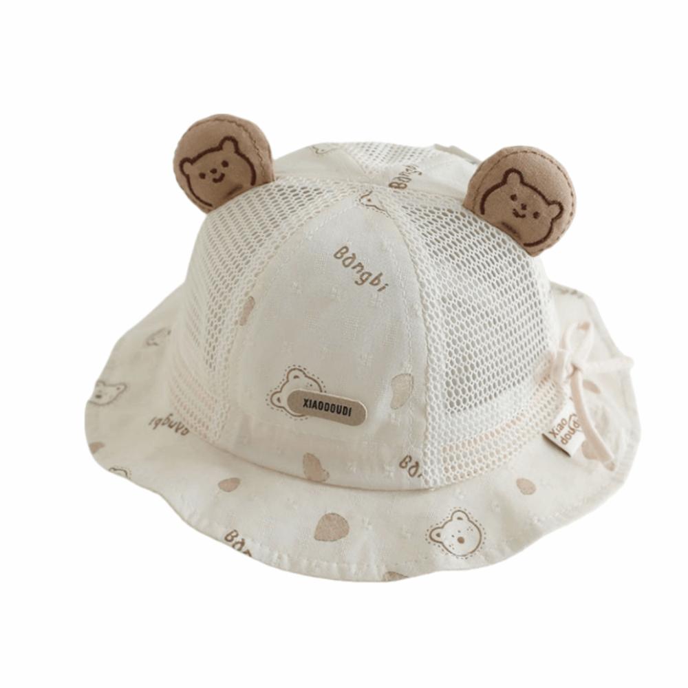 Mesh Infant Mesh Hat Bear Ear Toddler Bucket Hat Adorable Baby Sun Hat  Summer