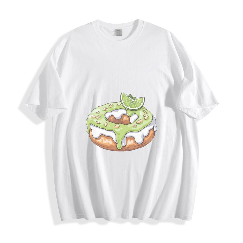 Lime Delight Donut T-Shirt - Yummy Green Glaze Design Unisex Tee