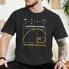 Golden Ratio Fibonacci Spiral T Shirt For Unisex Unisex 100 Cotton Awesome Tshirts Geek Math Tees Short Sleeve Tops Printed