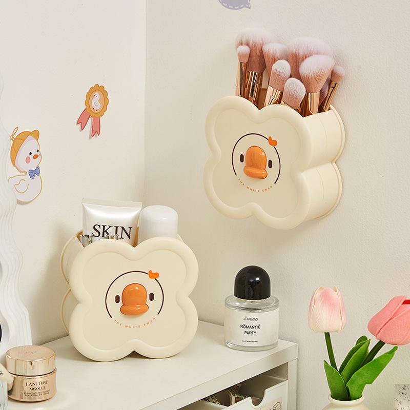 Pen Holder Kids Girl Student Desk Desktop Storage Box High-end Wall-mounted Pen Holder Cute
