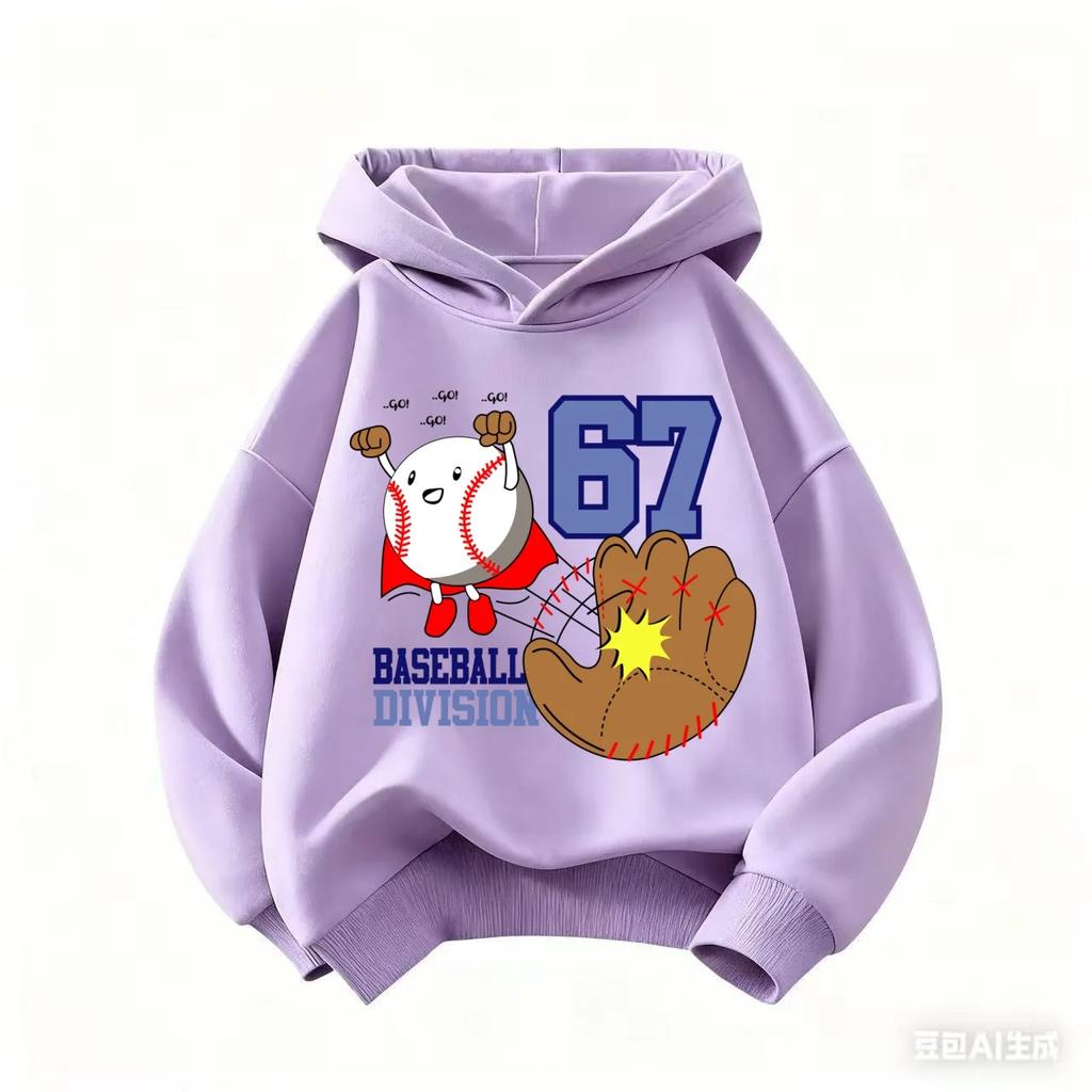 Cartoon Girls Boy Hoodie 67 Six Seven Print Clothing Rouba a BrainRot Brainrot Sweatshirt Kids Fashion Tops