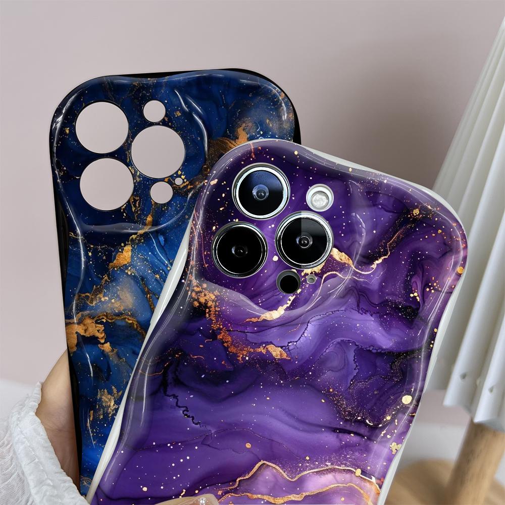 Pentru Honor 90 Lite P30 Pro Infinix Hot 30 40 40i 40 Pro Smart 8 Pro Vivo V29e V30e Textura cremă Margine Moale Marmură Motiv Carcasă de protecție completă a lentilei