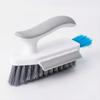 V-Shape Crevice Cleaning Brush, Reaches 90° Corners. 16x4x11cm, White Plastic, for Tiles & Grout