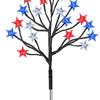 Outdoor Solar Lights 4th of July Decorations Lights 5 Star Trees with 8 Lighting Modes Waterproof Garden Lights for Independence Day