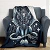 1pc Winged Lion Print Blanket   Lightweight Flannel Throw Blanket For Sofa, Bed, Living Room, Office, Outdoor Travel, Camping