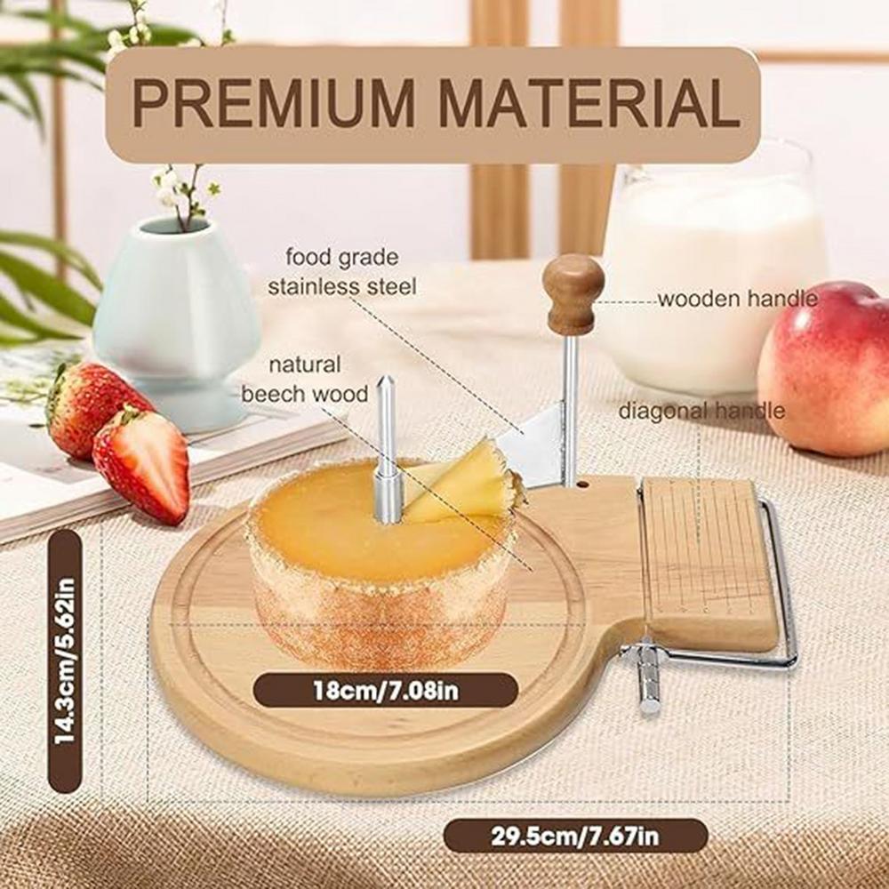 Beech Wood Cheese Curler, Cheese Slicer & Cheese Cutter, Wooden Base Shaver Wheel for Hard & Soft Cheese