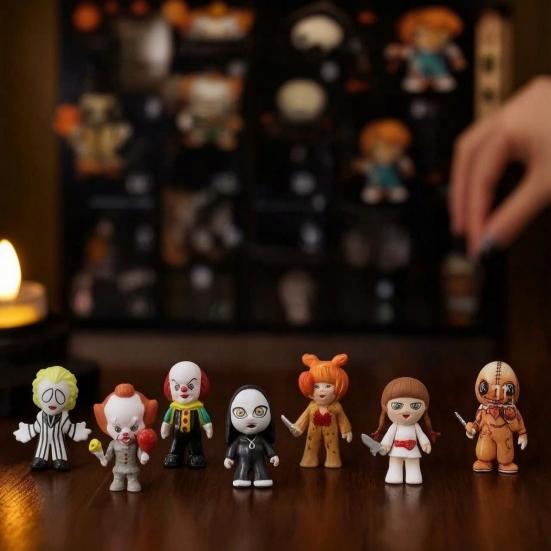 Halloween Adventskalender 2026, 24-Tage Countdown-Box, Gruselige Feiertags-Mitgebsel für Kinder Erwachsene, Horror-Themenkalender