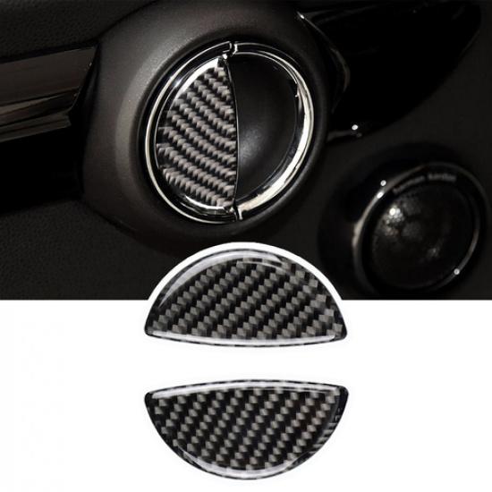 Carbon Fiber Door Handle Cover For BMW Mini Cooper R55 R56 R60 F55 2003-18 NEW