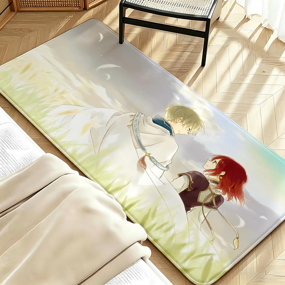 Anime A-Akagami Floor Mat Soft Flannel Floor Mat Suitable for Entryways, Living Rooms, Bedrooms, and Bathrooms