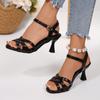 Mode Damen Sandalen 2025 Neue Sommer Sexy Absätze Plateau Bunte Sandalen Dünne Spitze Rot Sexy Hohe Absätze Fischmaul Mode Partyschuhe