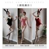 New Sexy Lingerie Bunny Sexy Onesie Chest Pad Garter Belt Open Gear Uniform Temptation Pajama Set