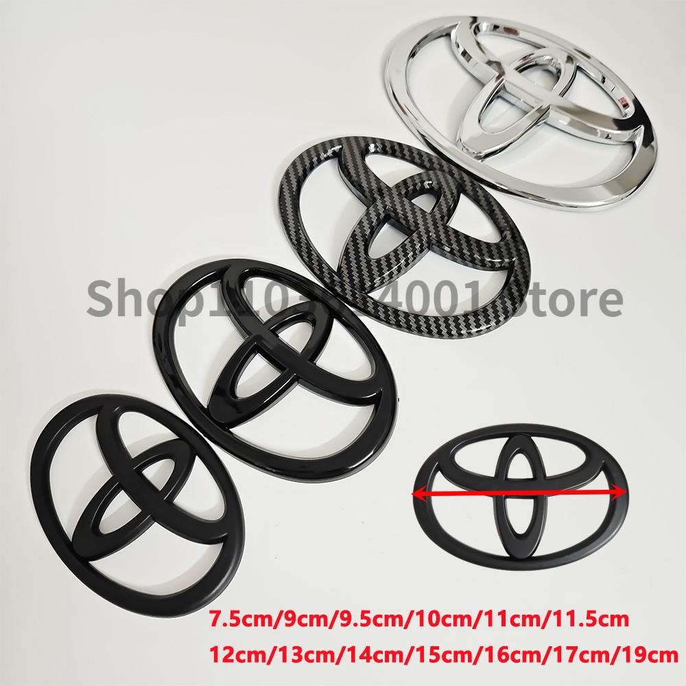Toyota Car Front And Rear Logo Emblem Grille Hood Trunk Badge for Corolla Camry RAV4 Yaris Vios Highlander Alphard Rear Car Badg