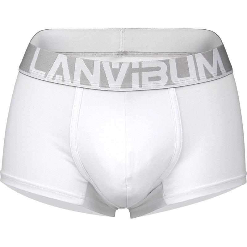 Herren Trendige Baumwolle Mid-Waist Sport Boxer Briefs - Sexy Koreanischer Stil, Übergröße, Vierseitiges Design