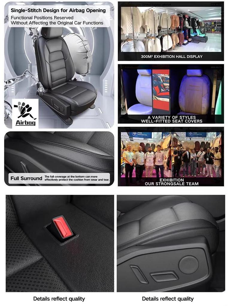 Toyota Camry Genuine Leather Seat Covers - Full Coverage, All-Season Mats & Cushions