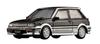 BM CREATIONS Scale Toyota Starlet Turbo S 1998 EP71 Finished Product 64B0254 1/64 Black/Silver (RHD)