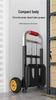 Foldable Portable Hand Cart - Heavy Duty Small Cargo & Shopping Trolley