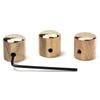 3 Pcs Electric Guitar Bass Effect Knob Volume Tone Control Knob Potentiometer Cap Metal Dome Knobs Replacement Parts