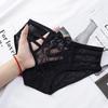 Guifei Man Black Sexy Lace Low-Rise See-Through Women's Triangle Panties