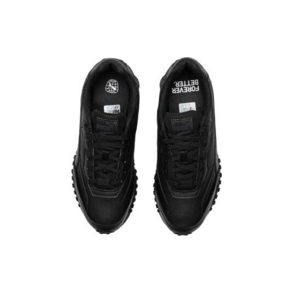 Puma Blacktop Rider Leather Black Unisex Sneakers Shadow-Grey 393823-02