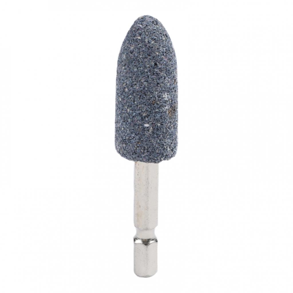 Grinding Head Hexagonal Shank Brown Corundum Abrasive Rotary Accessory