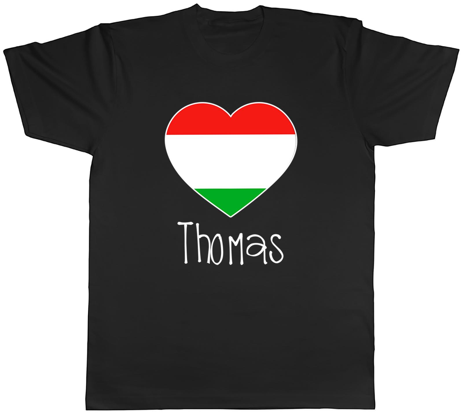Personalised Love Hungary Football Fan Supporter Unisexs TShirt Tee Gift Top S