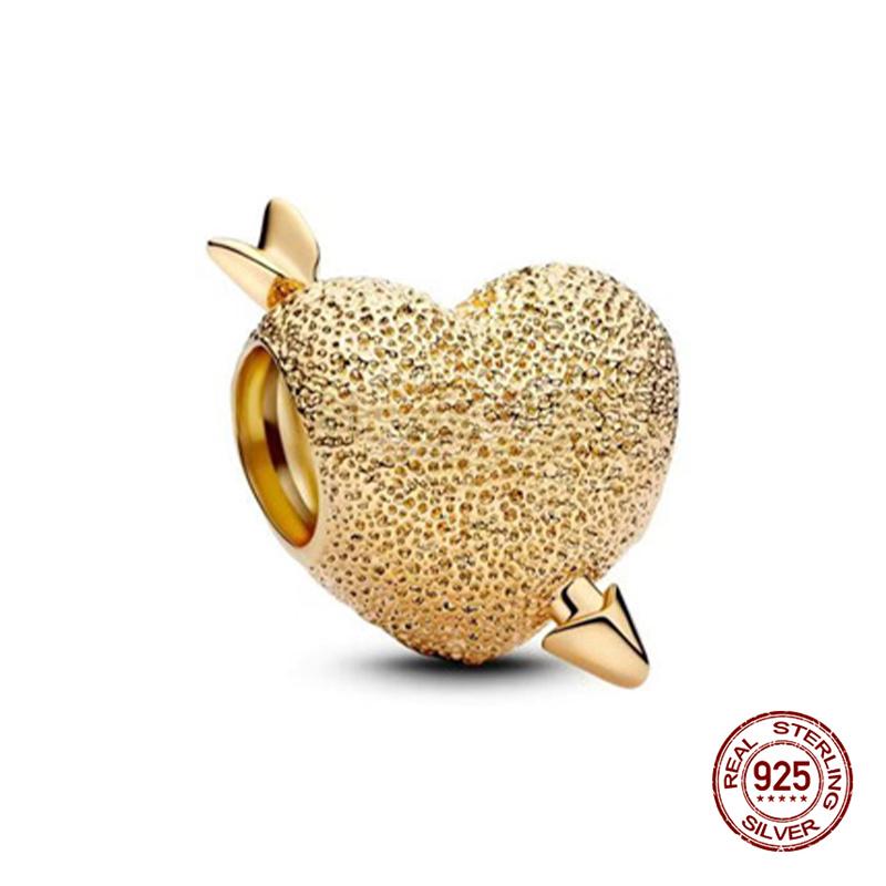 925 Silver Gold Cross Rose Charm Beads for 3mm Bracelet Necklace Womens DIY Fine Jewelry Gifts