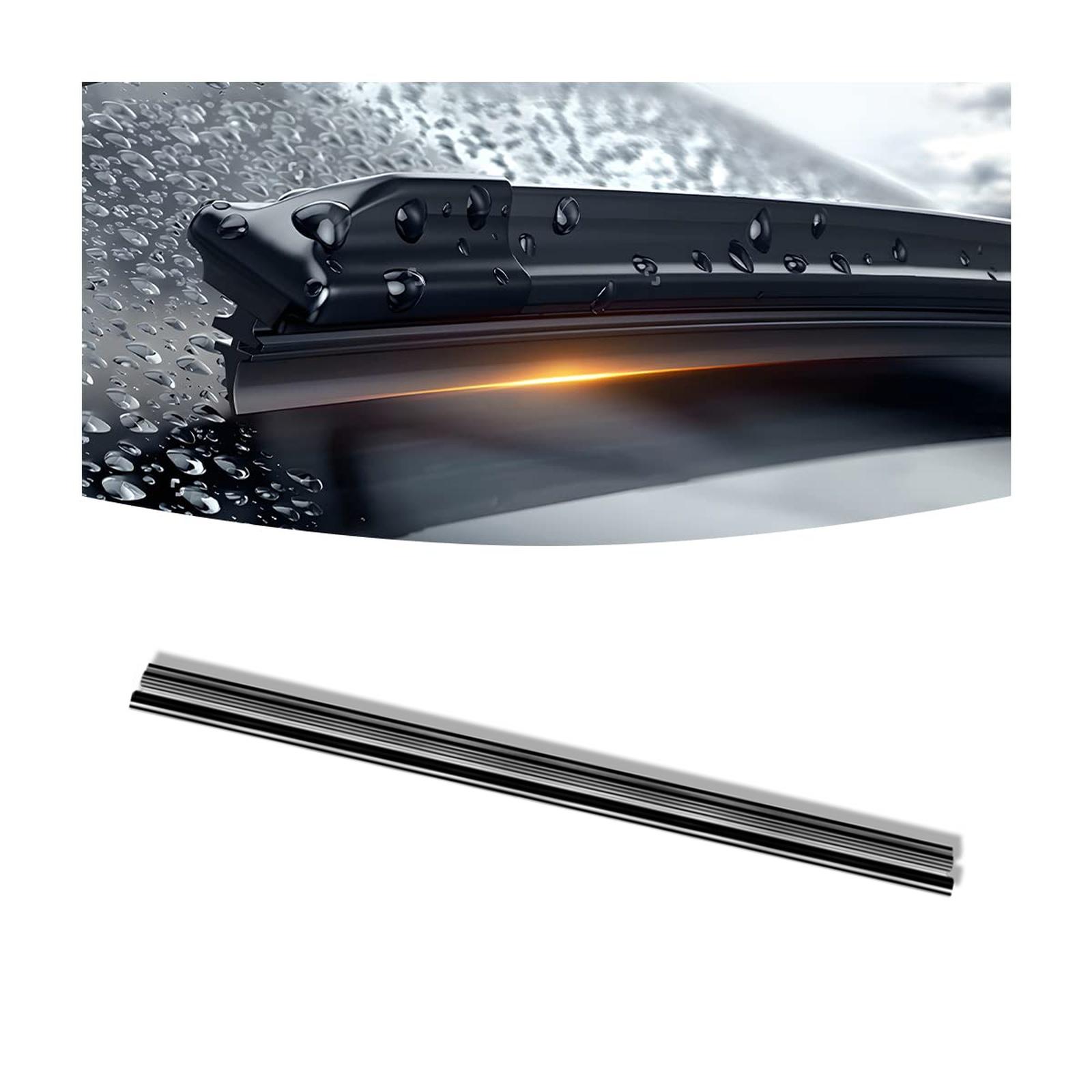 

Car Windshield Wiper Strips, DIY Silicone Car Frameless Window Boneless Replacement one size чорний