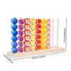 Wooden Fruit Stacking Toys Shape Sorter Toy Game Color Sorting Sensory for Kids