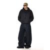 American Retro Silhouette Scimitar Jeans for Men and Women, Trendy Brand, Versatile Straight-Leg, High-End, Wide-Leg, Loose Casual Trousers