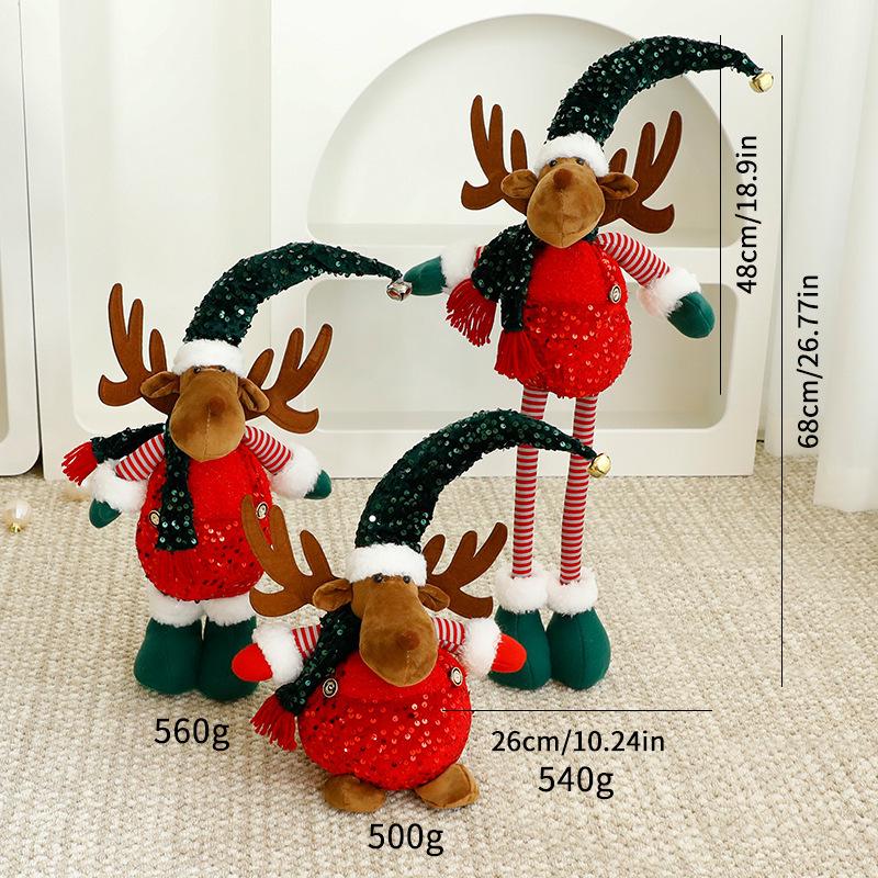 Christmas Reindeer Ornament - Festive Indoor Desktop Decoration 