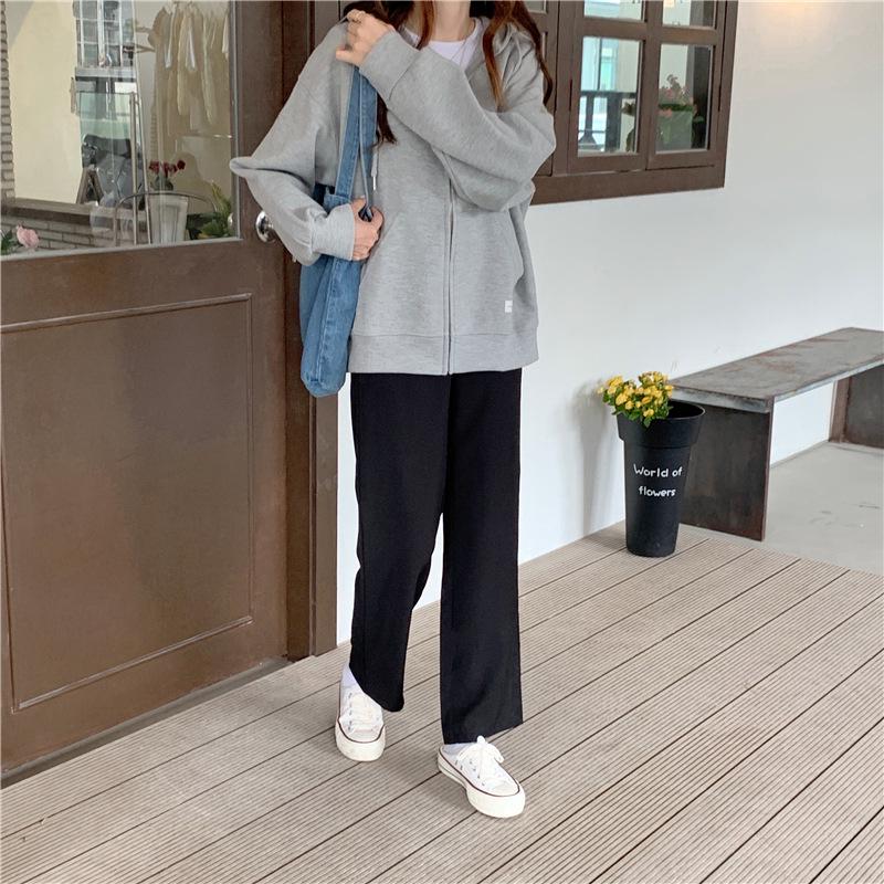 Women's Versatile Thin Hooded Sweatshirt - Korean Style BF and Lazy Fit for Spring, Autumn and Winter