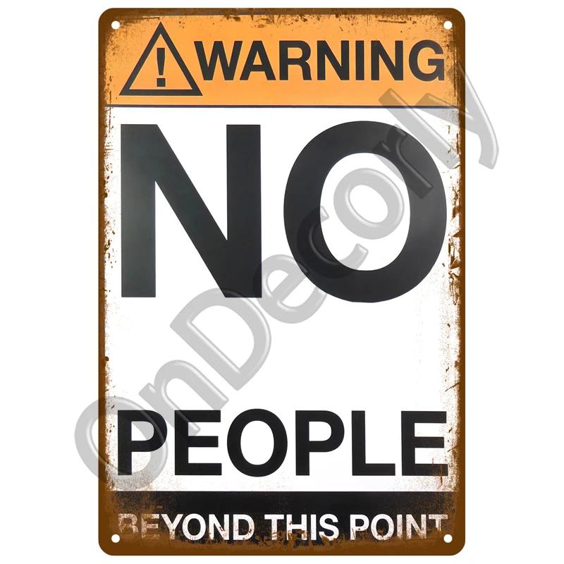 Caution Tin Sign Warning Vintage Metal Plaque Metal Sign For Bar Pub Garage Cafe Club Man Cave Home Wall Decor Mural Plate Art
