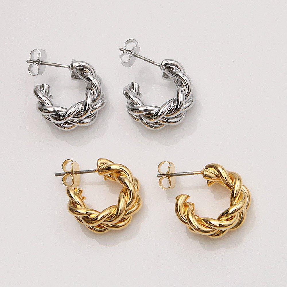 Fashion Brit Ring Earrings (Choose 1 of 2 colors)