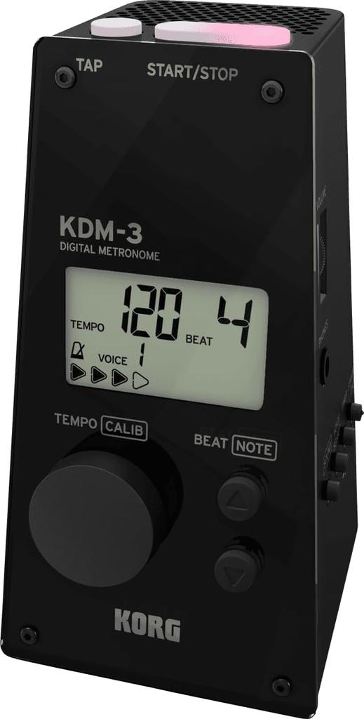 KORG Metronome BK Black Ideal for individual part ensemble loud 120 hours continuous portable KDM-3 practice, practice, practice, volume, operation,