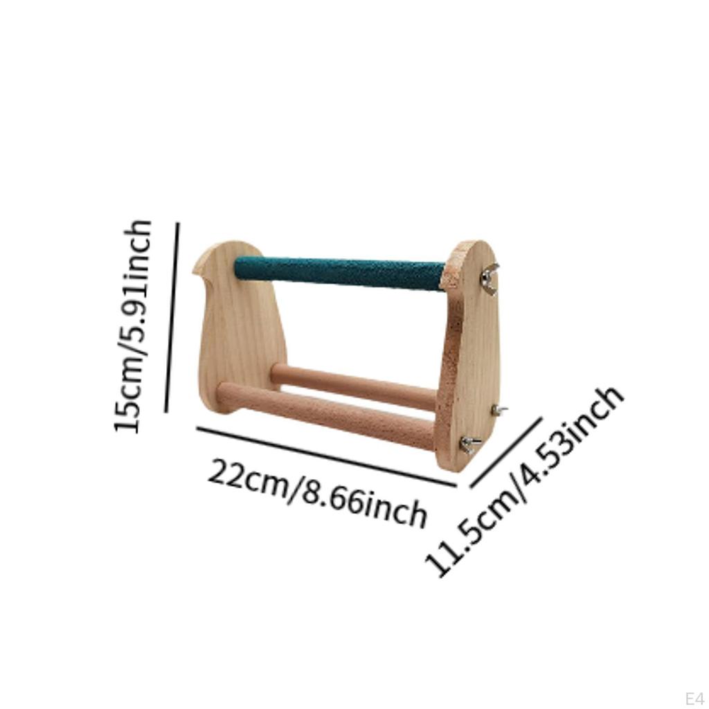 Bidýlko pro výcvik ptáků, hračka, dřevěná větev pro andulky, ary, papoušíky hrdličky