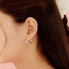 Murmur [925silver]Twinkle Heart Hoop Earrings