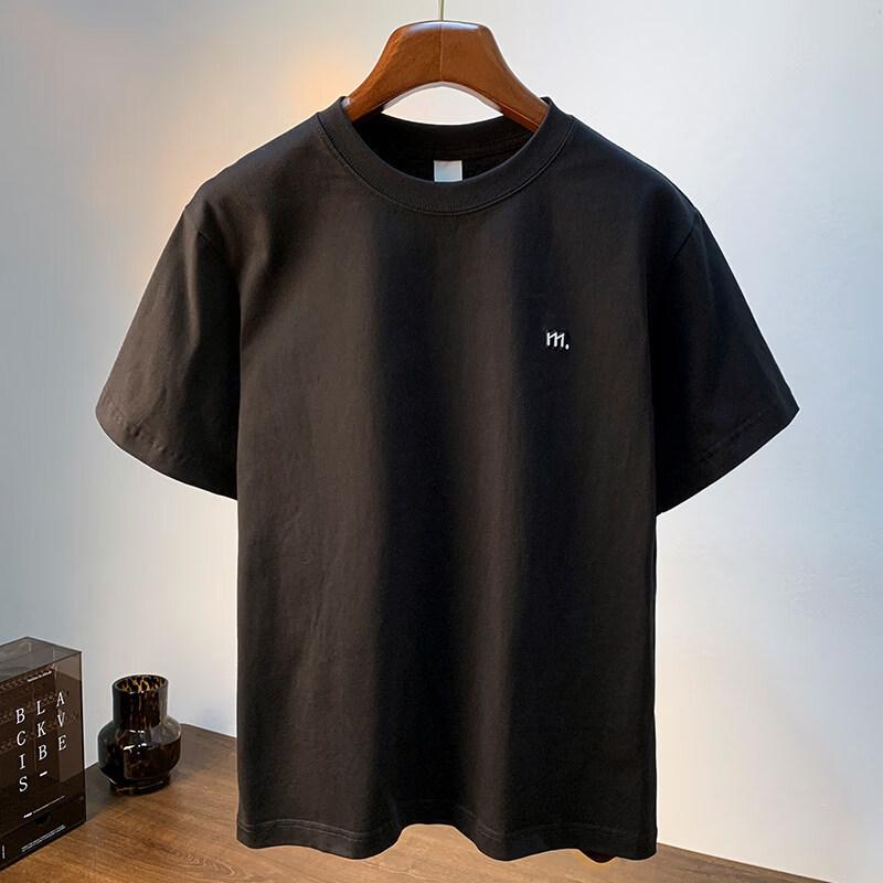ROMON Men s Simple Summer Short Sleeve T-Shirt S чёрный
