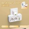 Eu Plug 3/4/5 Ac Outlet Power Strip Multiprise Wall Socket Universal Network Filter Usb Cherger Separate Switch Light Adapter Set
