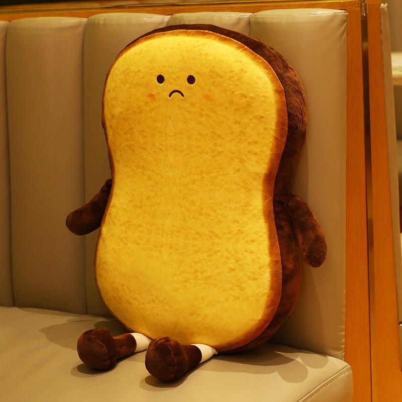 Themed Toast Playful Seat Pad Pillow With Removable Cover For Office Living Room