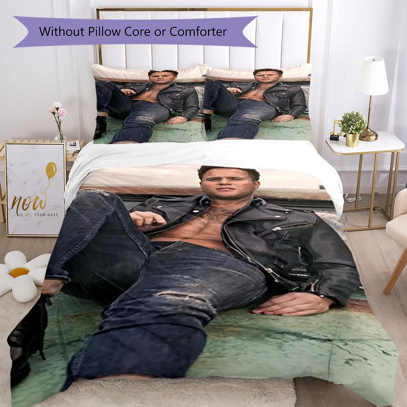 Set Biancheria da Letto 3 Pezzi Olly Murs Copripiumino Chiusura Include 1 Copripiumino & 2 Federe, Morbido e Confortevole per Tutte le Stagioni.