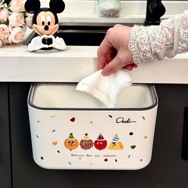 2025 Wall-Mounted Kitchen & Bathroom Trash Can - No Bending, Lidless Design No Bending Household Storage