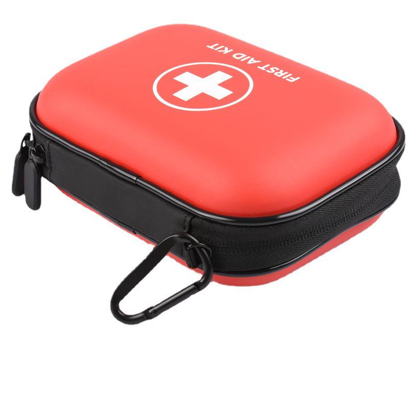 

Portable EVA Medical First Aid Kit for Business, Travel, Camping, and Outdoor Emergencies 16x12x5cm красный